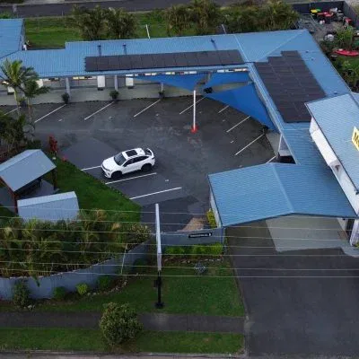 almare motel aerial view